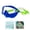 blue, variant on Kids Swim Goggles with Nose Cover,  Goggles Swim Mask with HD Large Frame, Anti-Fog No Leak Diving Mask for Kids Youth 4-15