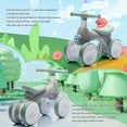 thumbnail image 4 of Baby Toddler Balance Bike with Bubble Machine for 1 Year Old Children,4 Wheels Kids Balance Bike w/Bubble Maker,Kids Ride on Toys w/Music,Headlight for Ages 12-36 Months Boys Girls (Light Green), 4 of 7