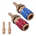 thumbnail image 3 of Adaptador de Agua Gas Refrigerado por Aire 2 Uds 6Mm Accesorio Conector RáPido para Enchufe Soplete Soldadura MIG TIG, + Rojo, 3 of 5