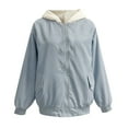 thumbnail image 5 of Adding Velvet And Thickening Wearing Lamb Wool Both Sides Womens Clothing Jacket Winter New Loose Fitting Hooded Top Womens Snowboarding Jacket Jacket Fitted Jacket Women Big Jackets for Women Dire, 5 of 8