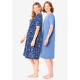 thumbnail image 3 of Dreams & Co. Plus Size 2-Pack Short-Sleeve Sleepshirt, 3 of 6