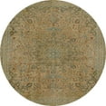 thumbnail image 1 of Ahgly Company Indoor Round Abstract Copper Green Abstract Area Rugs, 4' Round, 1 of 6