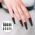 thumbnail image 2 of 100pcs Matte Long Ballerina Press on Nails False Nails Full Cover Fake Nails, 2 of 3
