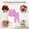 thumbnail image 7 of Picia Donuts Pattern Women’s Long-Sleeve Sleepwear Set - Soft 2-Piece Loungewear with Pockets, Comfy PJs for Relaxing Nights-XX-Large, 7 of 7