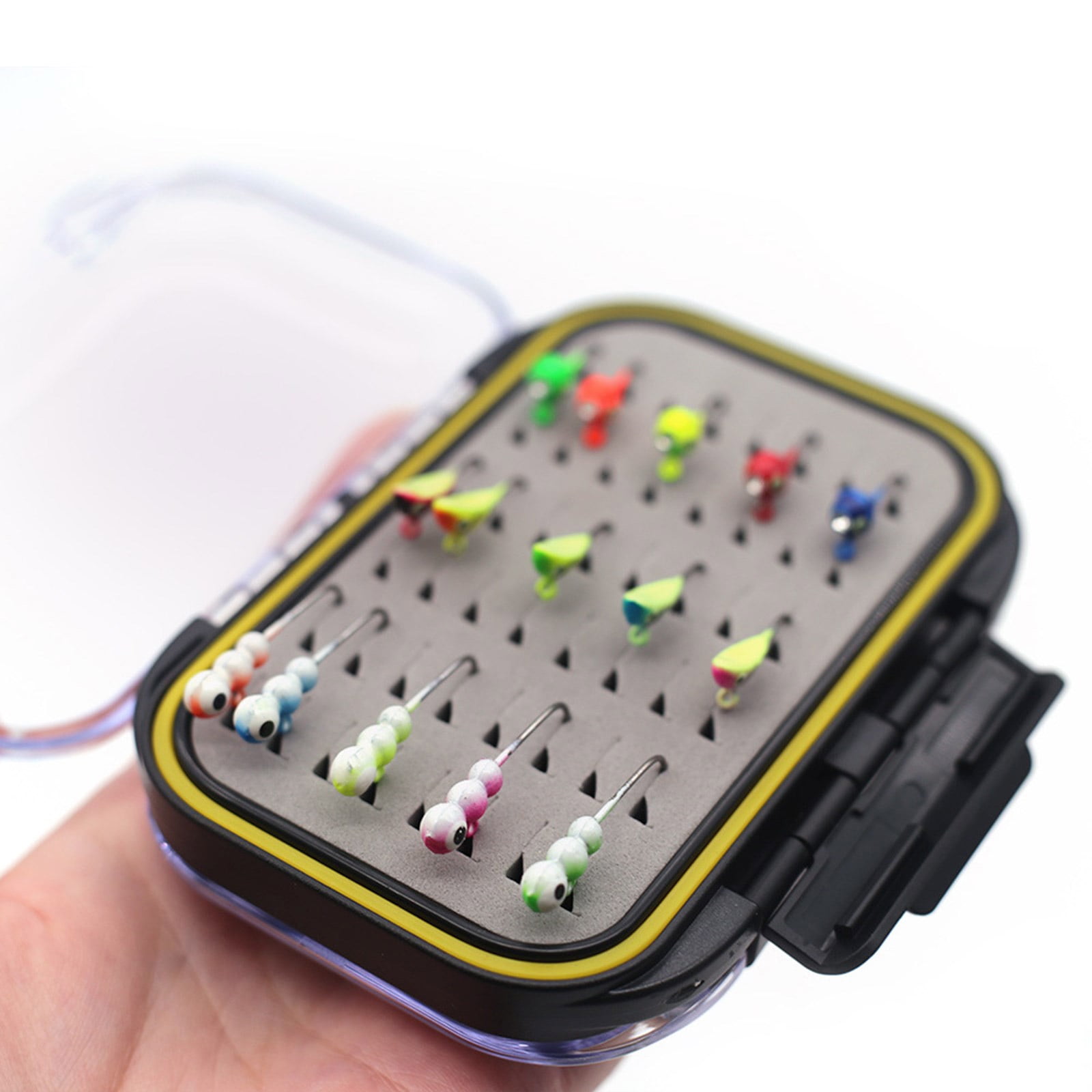 KUFptva 30/36pcs Winter Ice Fishing Jigs Set Ice Fishing Lure Set Sinking Metal Jigging Hard Baits Ice Fishing Gears Small Baits