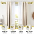 thumbnail image 3 of Juego de Barra Doble Para Cortinas Guankai 152-305 cm Dorado Diámetro 1.6 cm, 3 of 7