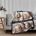 thumbnail image 3 of Personalised Gifts for Mum - Customizable Flannel Blanket with Photo and Text - Personalized Gifts for Mother's Day, Customized Christmas Birthday Gifts for Women, Best Mum Gifts, 3 of 6