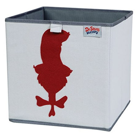 Trend Lab Dr Seuss Cat In The Hat Storage Bin Gray Red