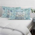 thumbnail image 4 of Coastal Beach Throw Pillow Cover 20 x 26 Inch Decorative Pillow Cover Ocean Surfboards Starfish Teal Blue Wood Grain Lumbar Pillowcase Seasonal Rectangle Cushion Case for Couch Sofa Bed Living Room, 4 of 9
