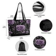 thumbnail image 2 of FORMRS Laptop Tote Bag for Women with 15.6" Computer Compartments Handbag, Black Roses, 2 of 7