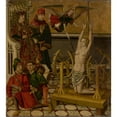 thumbnail image 2 of Miguel Ximénez 15x16 Black Ornate Wood Framed Double Matted Museum Art Print Titled - The Martyrdom of Saint&nbsp;Catherine (ca.&nbsp;1490), 2 of 5