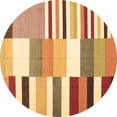 thumbnail image 1 of Ahgly Company Indoor Round Patchwork Brown Transitional Area Rugs, 8' Round, 1 of 4