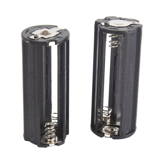 2Pcs Adjustable Metal Column Battery Holder for Flashlight Lamp RC 3-AAA Battery Holder