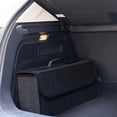 thumbnail image 5 of Yurqghjb Foldable Car Trunk Organizer, Premium Felt Cloth Cargo Storage Bin for SUV and Sedan,Black, 1 Pack, 5 of 7