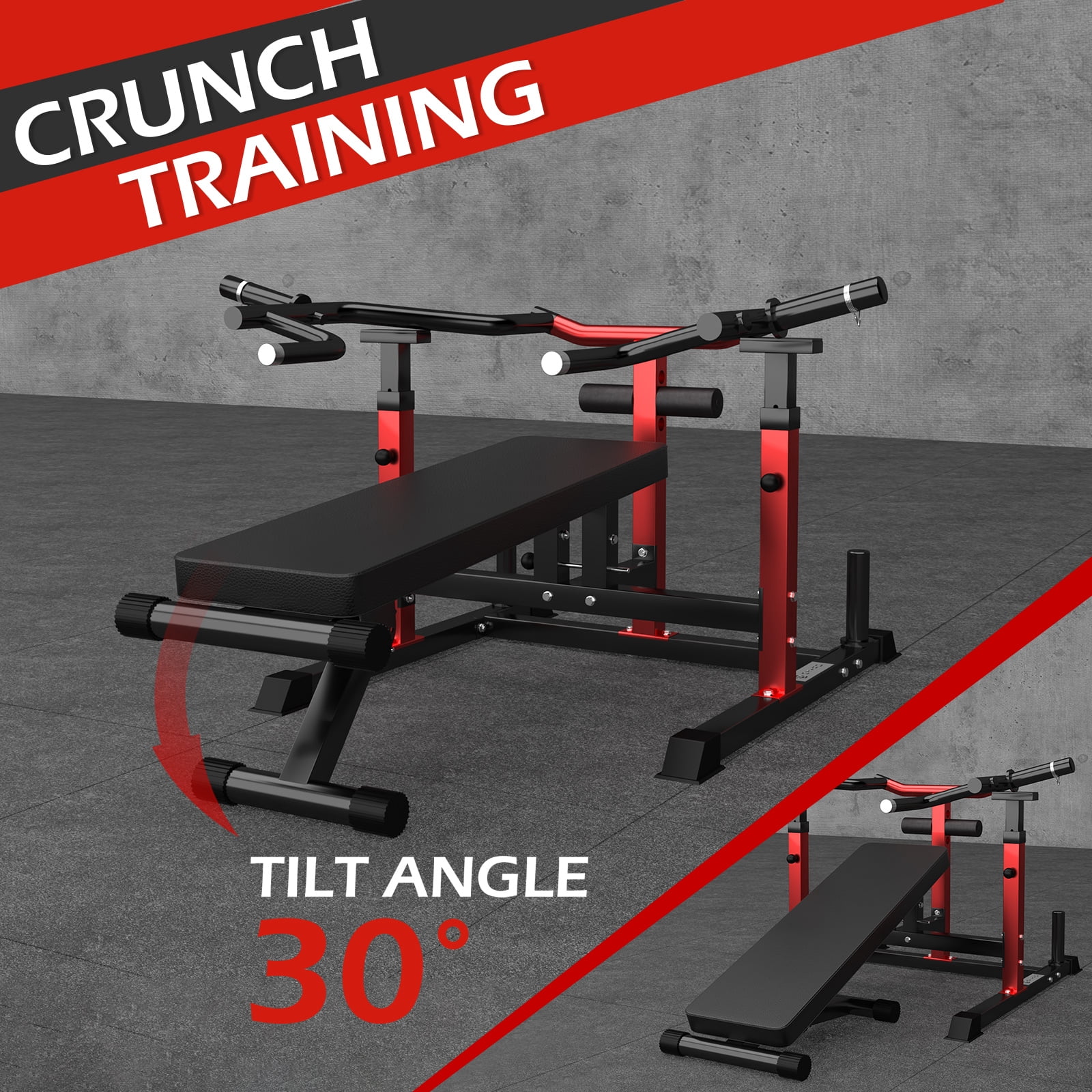 GYHPD Foldable Weight Bench for Chest and AB Workouts