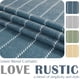 thumbnail image 4 of Cortina Jinchan de lino para cocina, 61 x 61 cm, a rayas, color azul marino, 4 of 9