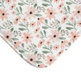 thumbnail image 3 of Watercolor Peach Floral Design Bath Mat, 3 of 4