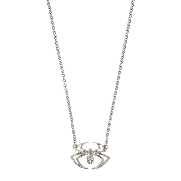 1928 Jewelry Crystal Spider Pendant Necklace For Women 16"