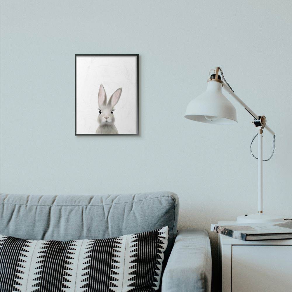 The Kids Room by Stupell Baby Bunny Animal Kids Painting Framed Giclee Texturized Art by Leah Straatsma