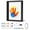 Black, variant on Wooden Transparent Handprint Frame, DIY Handprint Keepsake Craft Kit with 6 Paints