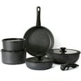 thumbnail image 1 of Carote 11PCS Nonstick Cookware Sets, Non Stick Pots and Pans Set with Removable Handle, Black, 1 of 6