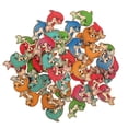 thumbnail image 3 of 100 Pcs Boutons de Couture en Bois Forme de Dauphin, 3 of 7