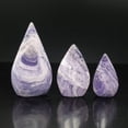 thumbnail image 5 of 1 Piece Natural Purple Peacock Stone Teardrop | Mystical Blue-Purple Flash Healing Stone | 8-9cm/110g | Energy Pendant, Meditation Decor | Shipped from China, 5 of 6