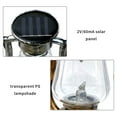 thumbnail image 4 of Solar Powered Hanging Candle Retro LEDs Oil Lamp Flickering Flameless Solar Lantern Outdoor Hanging for Patio Garden Yard Tent, 4 of 7