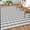 Gray & White, variant on Shade&Beyond 8x10 ft Reversible Outdoor Rug, Waterproof UV Resistant Plastic Straw Patio Mat, Portable Camping Rug with Carry Bag for RV, Beach, Deck, Garden Backyard, Gray & White