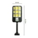 thumbnail image 3 of Luz Solar Exterior, Sensor de Movimiento, Lámpara de Seguridad de Anochecer a Amanecer con 120 LEDs, Diseño Impermeable para Iluminación de Jardín, Cerca, Patio y Terraza, 3 of 8