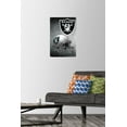 thumbnail image 2 of NFL Las Vegas Raiders – Helmet 20 Wall Poster with Push Pins, 14.725" x 22.375", 2 of 3