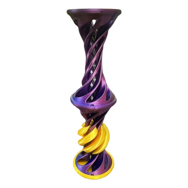 3D Printed Passthrough Double Layer Helical Tree Diversification Decompression Ornament Gifts
