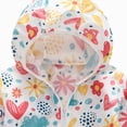 thumbnail image 4 of zuwimk Girls Rain Jacket Toddler Jacket Kids Raincoat Coat Hooded Long Sleeve Outerwear Children Clothing Jacket(18-24 Months,Orange), 4 of 4