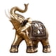 thumbnail image 1 of Estatua de elefante dorado con buena fortuna en Feng Shui para coche Pies cerrados M, 1 of 7