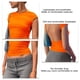 thumbnail image 2 of Top de verano sin espalda,Top de manga corta sin espalda para mujer Top de manga corta con cuello redondo y espalda abierta Salida de alta intensidad, 2 of 5