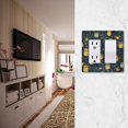 thumbnail image 5 of Yayeee Rocker Switch Wall Plate 1-Gang 4.6"x2.9" Home Decorative Outlet Cover, Orange Fireflies Pattern, 5 of 6
