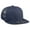 Navy, variant on OTTO SNAP Cotton Twill Round Flat Visor 6 Panel Mesh Back Trucker Snapback - Red/Blk/Blk