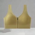 thumbnail image 2 of Women Zip Front Sports Bras, Wireless Push up Back Support Bras, Workout Thick Strap Casual Tops, 2 of 5