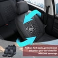 thumbnail image 4 of 2010 for CHEVROLET COBALT Seat Cover, Waterproof Leather 5 Seats Full Set Non-slip Protect and Upgrade Seats, Black Car Seat Covers, 4-Door Sedans Only, Upgrade the Car's Interior, 4 of 9