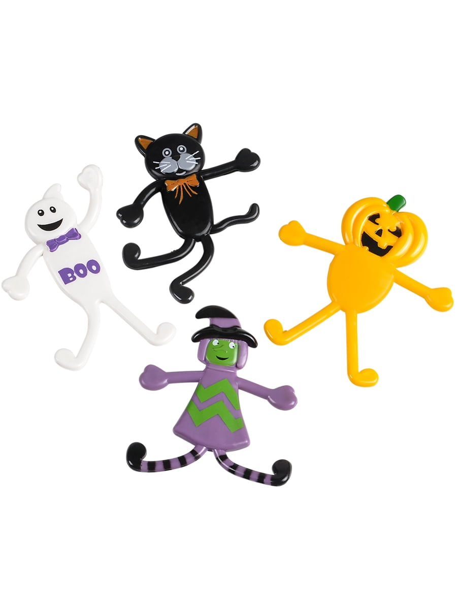 RI Novelty 48 Classic Halloween Characters Bendable Bendy Toy Figures