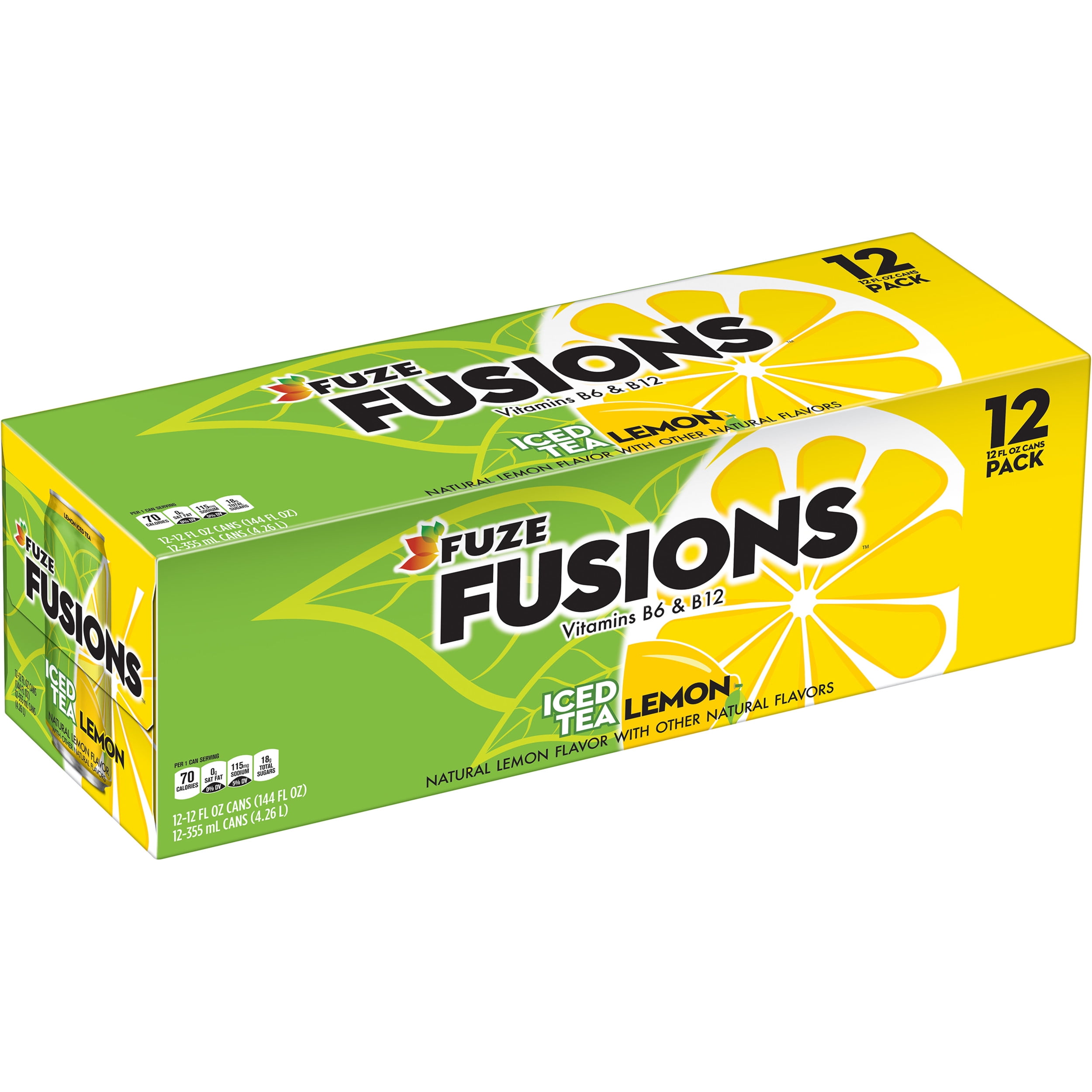 Fuze Lemon Iced Tea 12pk/12 fl oz Cans BrickSeek