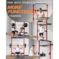 thumbnail image 2 of QinaQin Folding Wall Mounted Squat Rack, Power Rack for Home Gym, Red, 2 of 7
