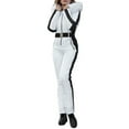 thumbnail image 2 of Luowei Winter Thermal Christmas Parkas, White Outdoor Warm Soft Coat, Women's Winter Outdoor Sports Jumpsuit ' With Removable Collar Outdoor Sports Zipper Ski Suit, XXL, 2 of 9