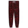 thumbnail image 6 of Domzest Halloween Mens Pajama Pants Halloween Graphic Wide Leg Sleepwear Drawstring Elastic Waisted Funny Pajama Bottoms Red S, 6 of 7