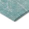 thumbnail image 4 of Addison Rugs Mayfield Washable Transitional Lines Teal Round Rug, 8' x 8', 4 of 5
