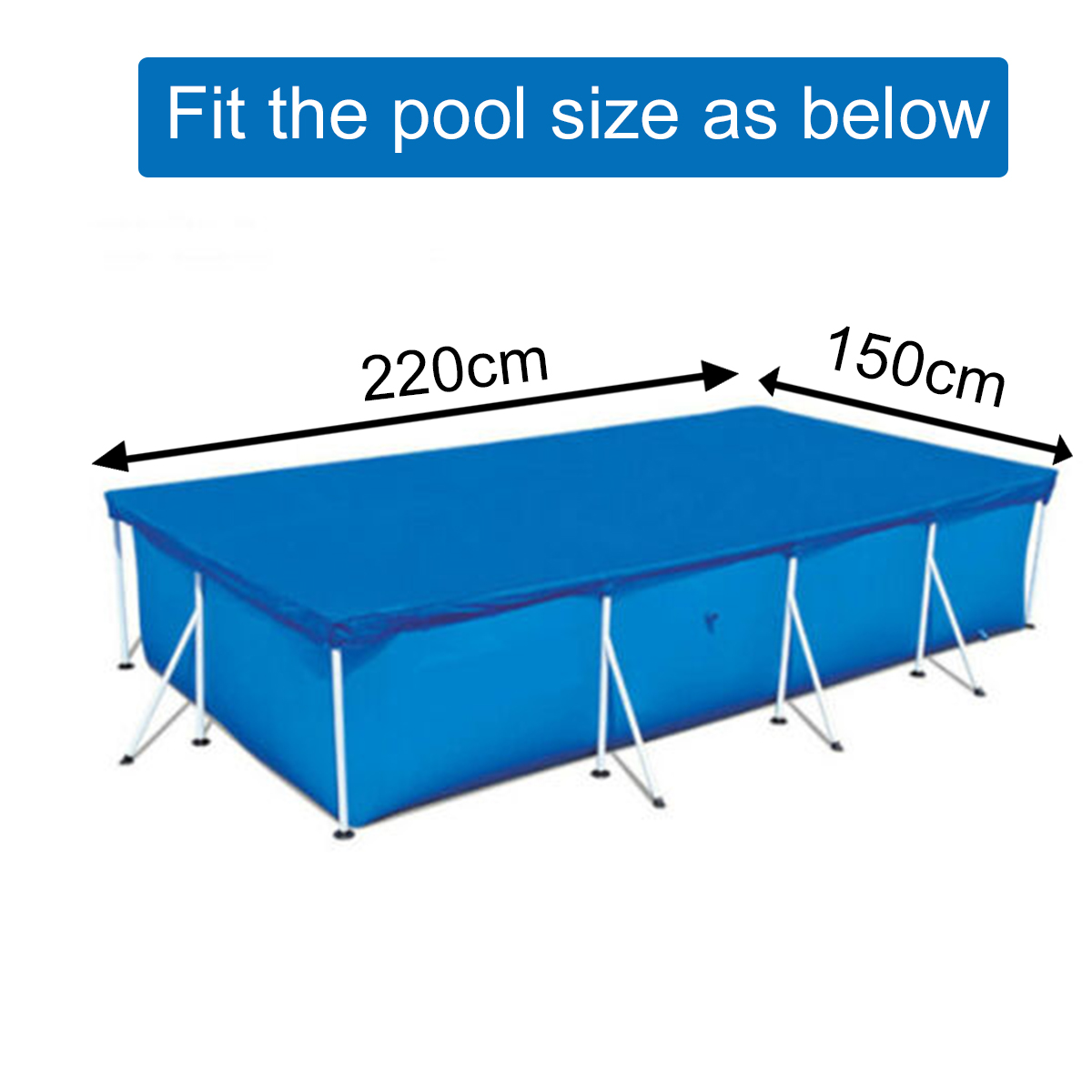 67118 inch Rectangle/Round Above Ground Swimming Pool Tarp Cover Pool