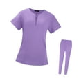 thumbnail image 3 of Los uniformes del oficio de enfermera friegan el , las mujeres de las bragas del top de que cuidan los trajes del trabajo para la púrpura, 3 of 10