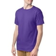 thumbnail image 2 of Hanes Mens ComfortSoft Everyday Crewneck T-Shirts 4-Pack, XL, Purple, 2 of 4