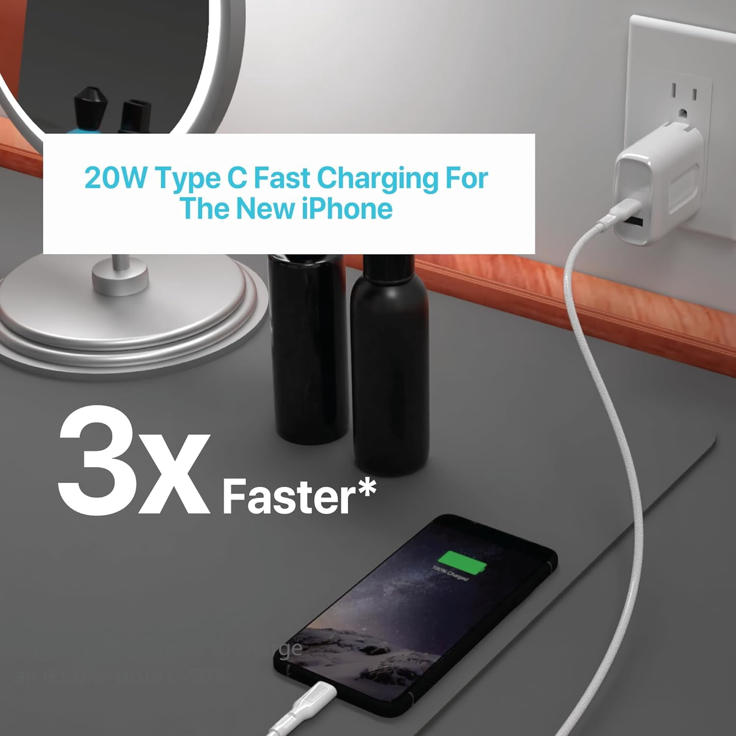 BLACK+DECKER Quick-Charge PD Wall Charger, 2-Port, 38W - USB Type C Wall Plug, Compact Power Block USB C, Fast Charger Adapter