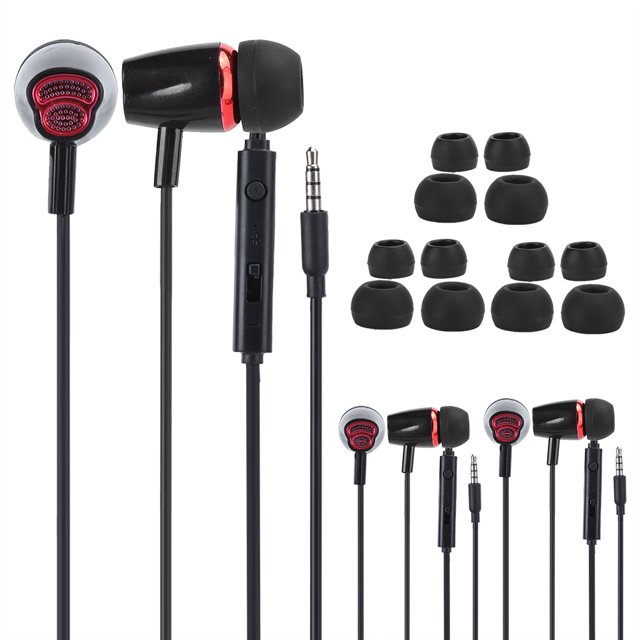 Auriculares con cable, 3 uds., auriculares InEar controlados por cable, auriculares con subwoofer, características mejoradas